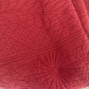 Brick red king matelasse coverlet from Pine Cone Hill (Annie Selke)